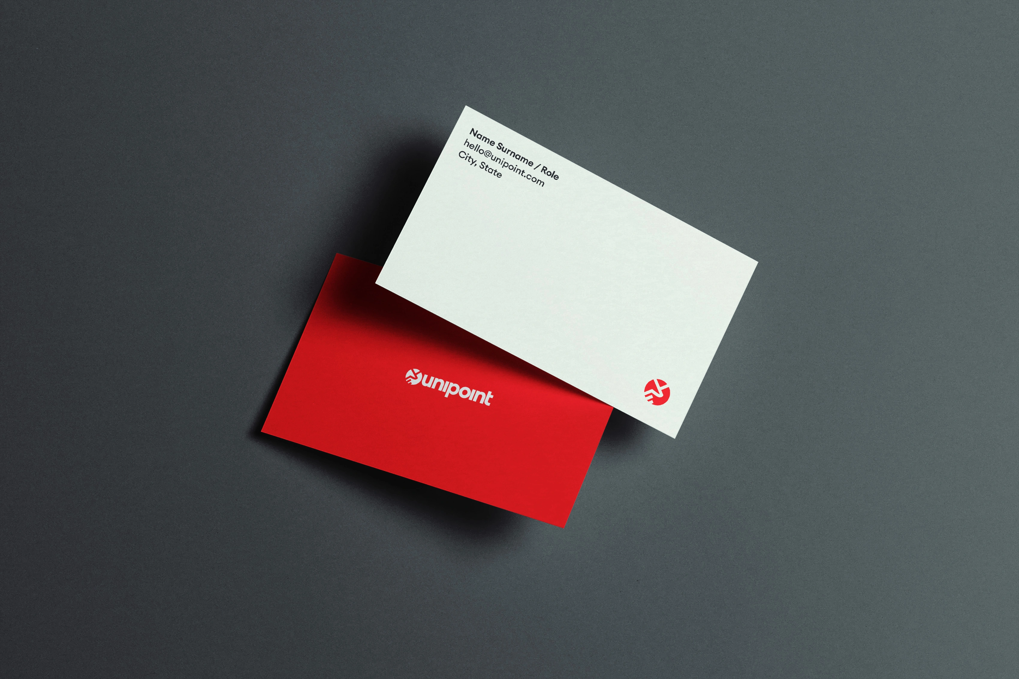 Unipoint business card mockup