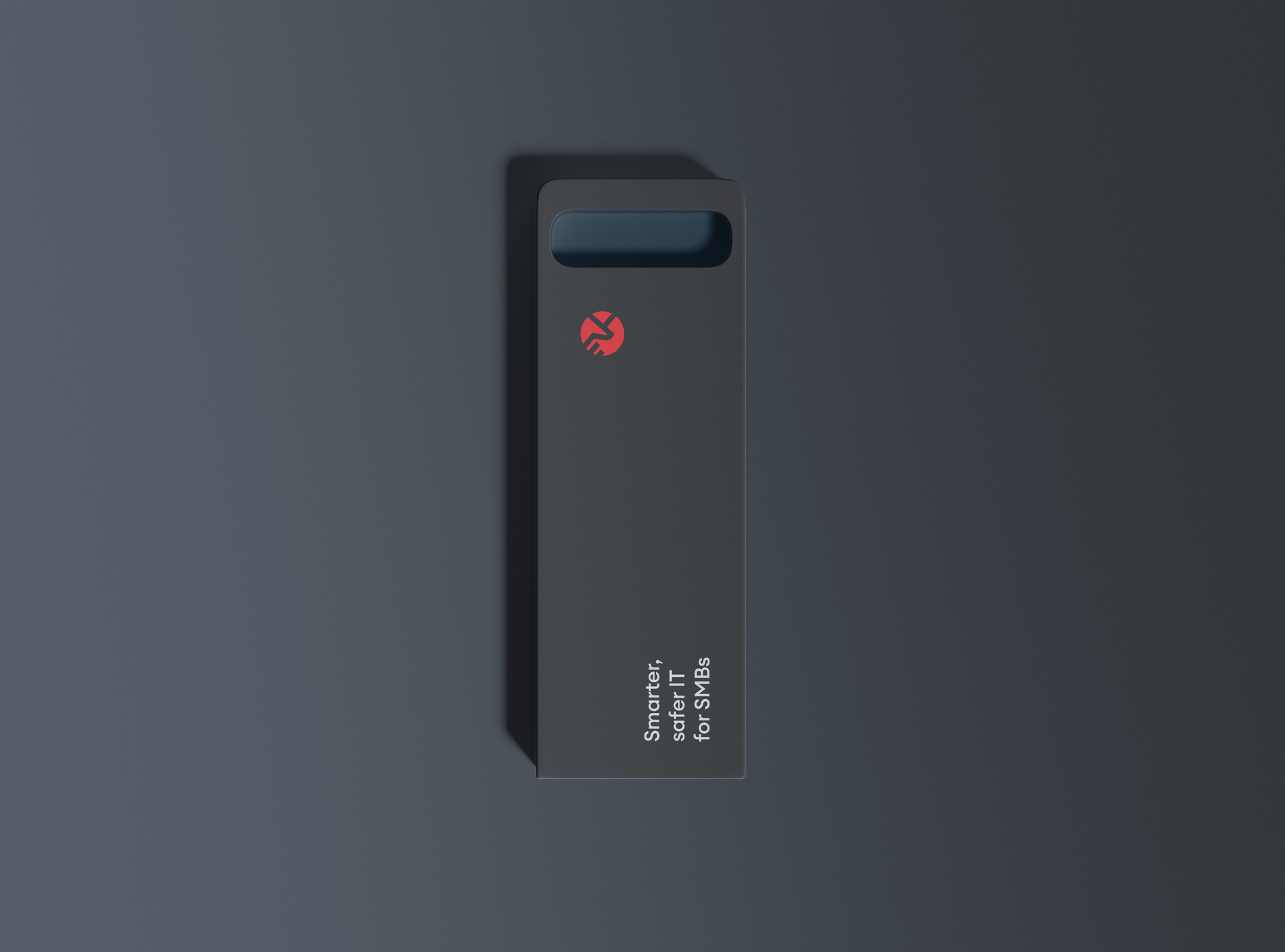 Unipoint symbol applied to a USB drive